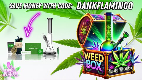 Checking Out the Dank November Box from the Weed Box! Dankin with the Flamingos Review!!