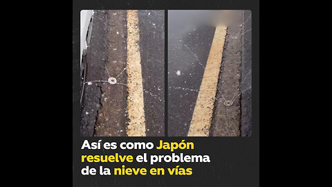 La solución japonesa al congelamiento de la nieve en carreteras