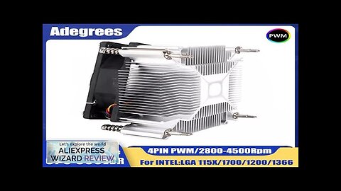 80MM CPU Air Cooler 4PIN PWM TDP 90W PC CPU Fan Review