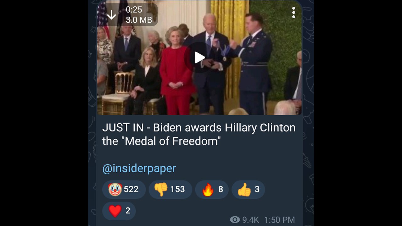 News Shorts: Joe Biden gives Hillary Clinton a Medal