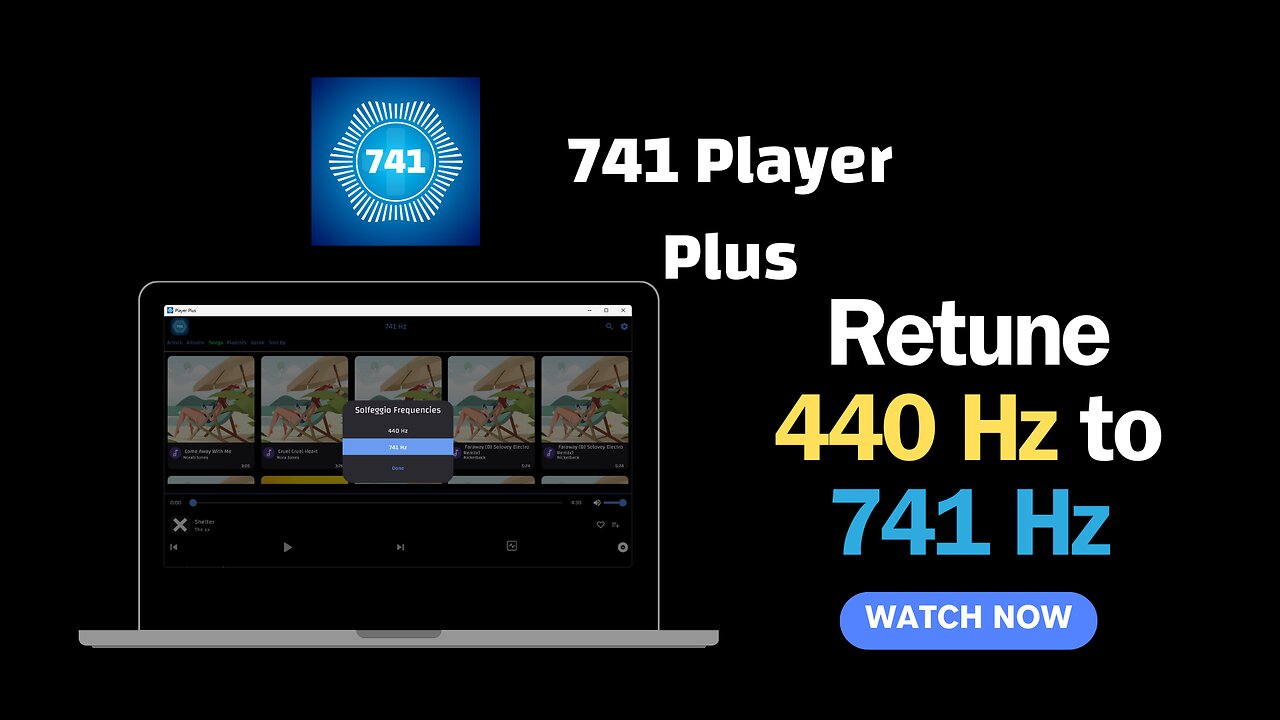 Retune 440 Hz To 741 Hz on Windows