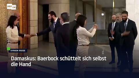 Damaskus: Baerbock schüttelt sich selbst die Hand