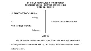 Federal Judge in Mississippi Strikes Down Federal Machinegun Ban? 🔫📜👨‍⚖️