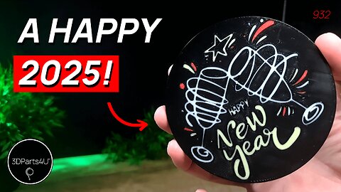 🎆 Happy New Year 3D Print - Bambu Studio Tutorial - Bambu Lab A1 Mini