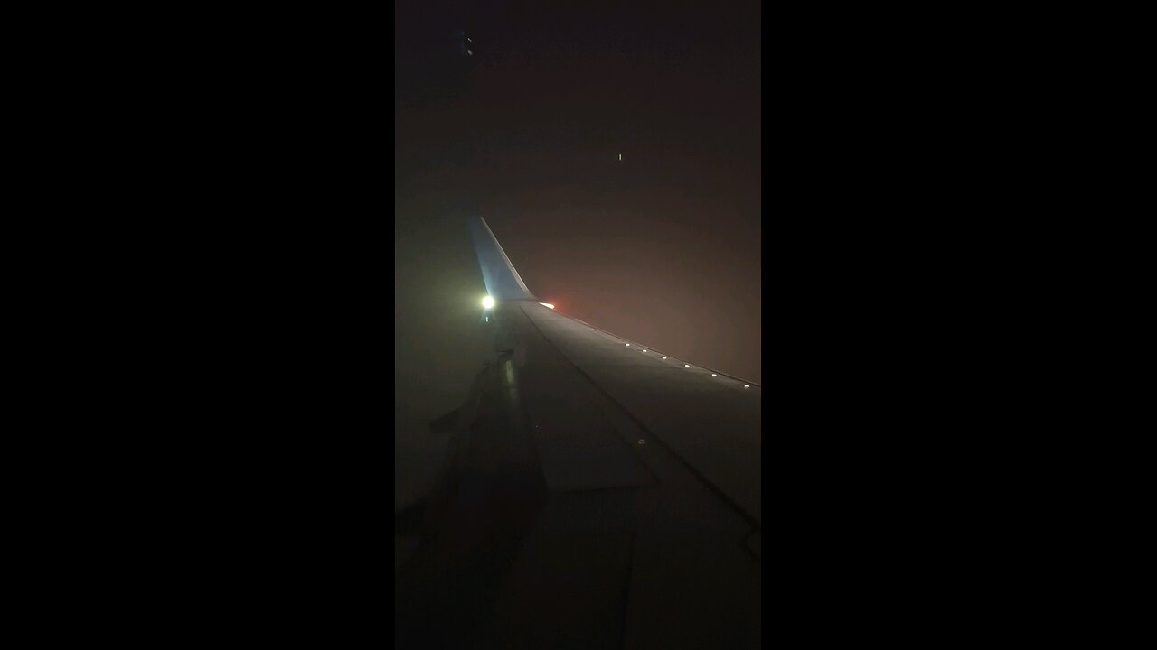 Cloudy Creepy Airplane Delta Flight