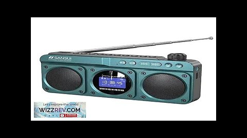 SANSUI F28 Dual Speaker Wireless bluetooth Radio with Bass Diaphragm Digital Display Review