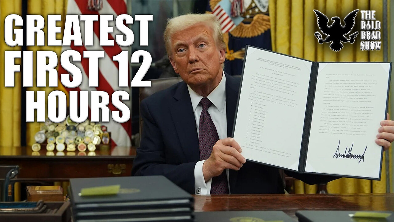 President Trump's First 12 Hours: Executive Orders and Media Reactions