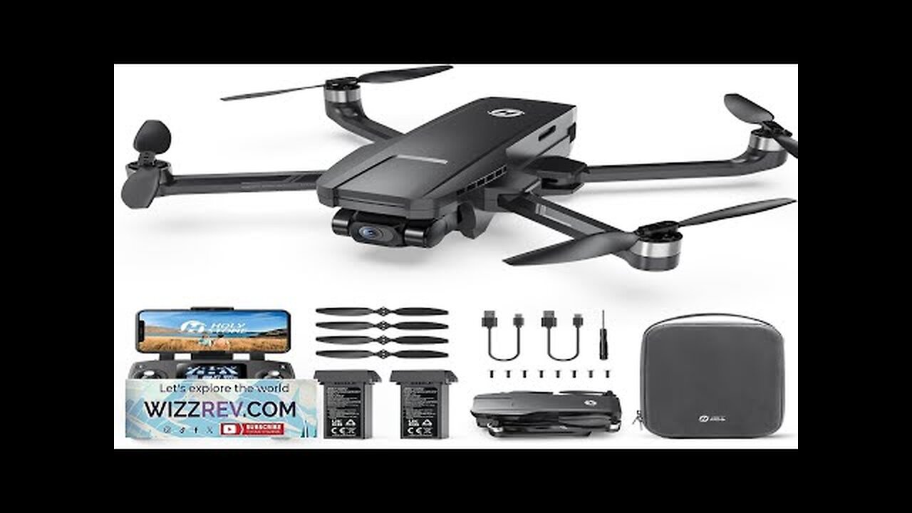 Holy Stone HS720G 2-Axis Gimbal Drones with 4K EIS Camera 2 Batteries Review