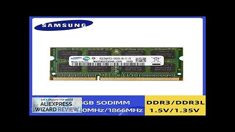 1/2PCS Samsung Ram Laptop DDR3L DDR3 8GB 4GB 2GB 1333Mhz 1600Mhz 1866MHz Review