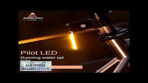 ACRUNU Bicycle tail light mountain bike road bike USB charging running light Review