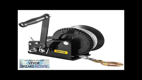 VEVOR Rope Crank 3500 LBS Capacity Heavy Duty Hand Winch with 10 Review