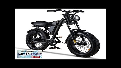 Riding'times 1500W Moped Style Electric Bike 6-Layer Full Suspension Ebike Max 28MPH Review