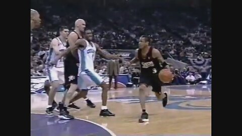 Allen Iverson 13 Points 8 Ast @ Hornets, 2000 Playoffs Game 2.