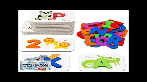 Gojmzo Number and Alphabet Flash Cards for Toddlers 3-5 Years ABC Montessori Review