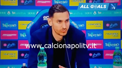 Napoli-Fiorentina 2-1 9/3/25 conferenza stampa Alex Meret