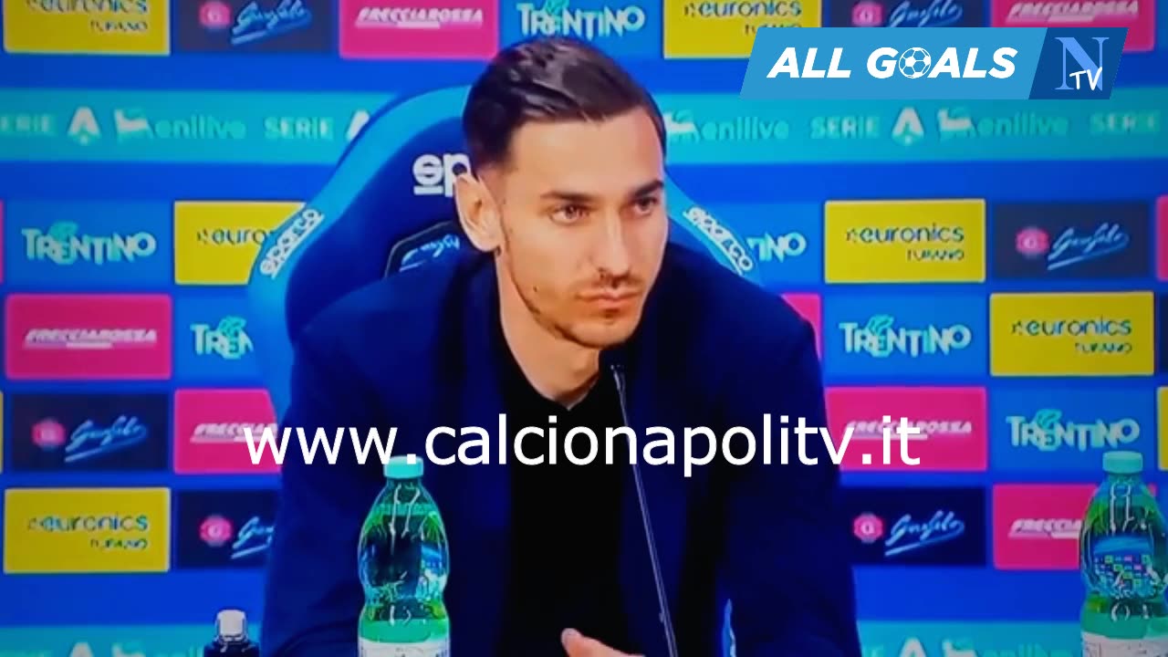 Napoli-Fiorentina 2-1 9/3/25 conferenza stampa Alex Meret