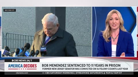 What’s next for former Sen. Bob Menendez after getting 11-year prison sentence?