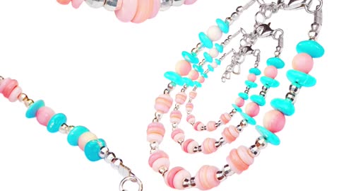 修正----GN-20250106-02 fresh color matching simple and cute style goddess bracelet turquoise