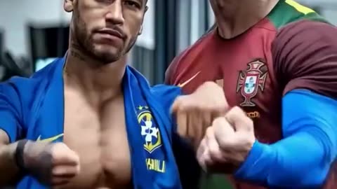 Neymar and Ronaldo joke