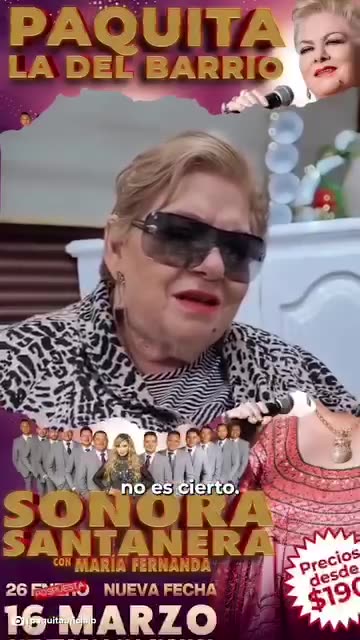 ¿De qué murio Paquita la del Barrio?