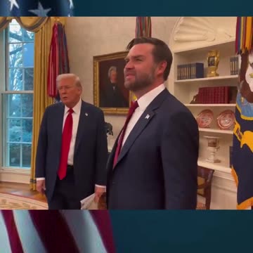 JD Vance visits the oval office for the first time