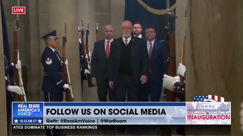 VP JD VANCE ENTERS INTO CAPITOL ROTUNDA