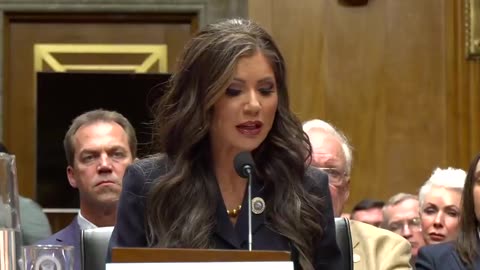 Kristi Noem Gives Opening Statement To Senate Committee on Homeland Security