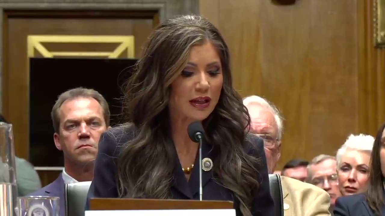 Kristi Noem Gives Opening Statement To Senate Committee on Homeland Security