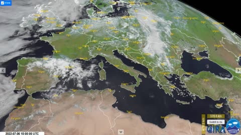 Miran Rubin - Evropa 3km Geocolor RAMMB/CIRA sat=meteosat 10 - 30.06.2022 - 09.07.2022