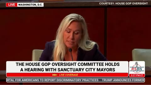 THE HOUSE GOP OVERSIGHT COMMITTEE - MS GREENE BRINGS UP THE 'T' WORD - TREASON'S COMMING