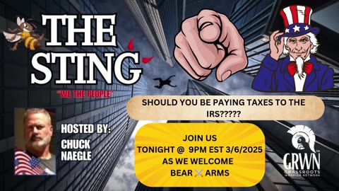 The Sting Podcast 3/6/25 With Bear ⚔️ Arms @ 9PM EST 3/6/2025