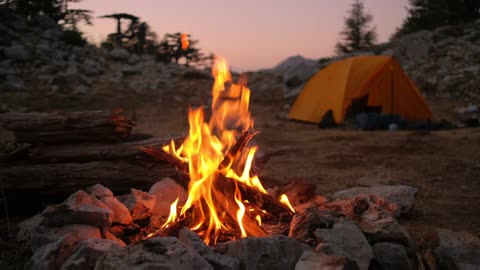 Relaxing Fireplace Sounds - Burning Fireplace & Crackling Fire Sounds