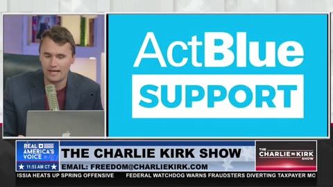 As ActBlue is closing its doors and collapsing, Charlie Kirk -follow the money.