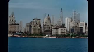 New York 1940s: The Waterfront in Color