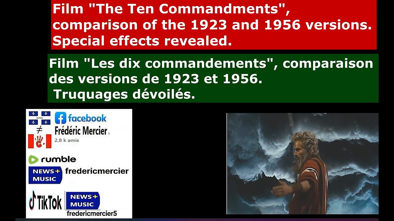 (Fra _ Eng) Update: "THE TEN COMMANDMENTS" _ Special effects 1923 vs 1956