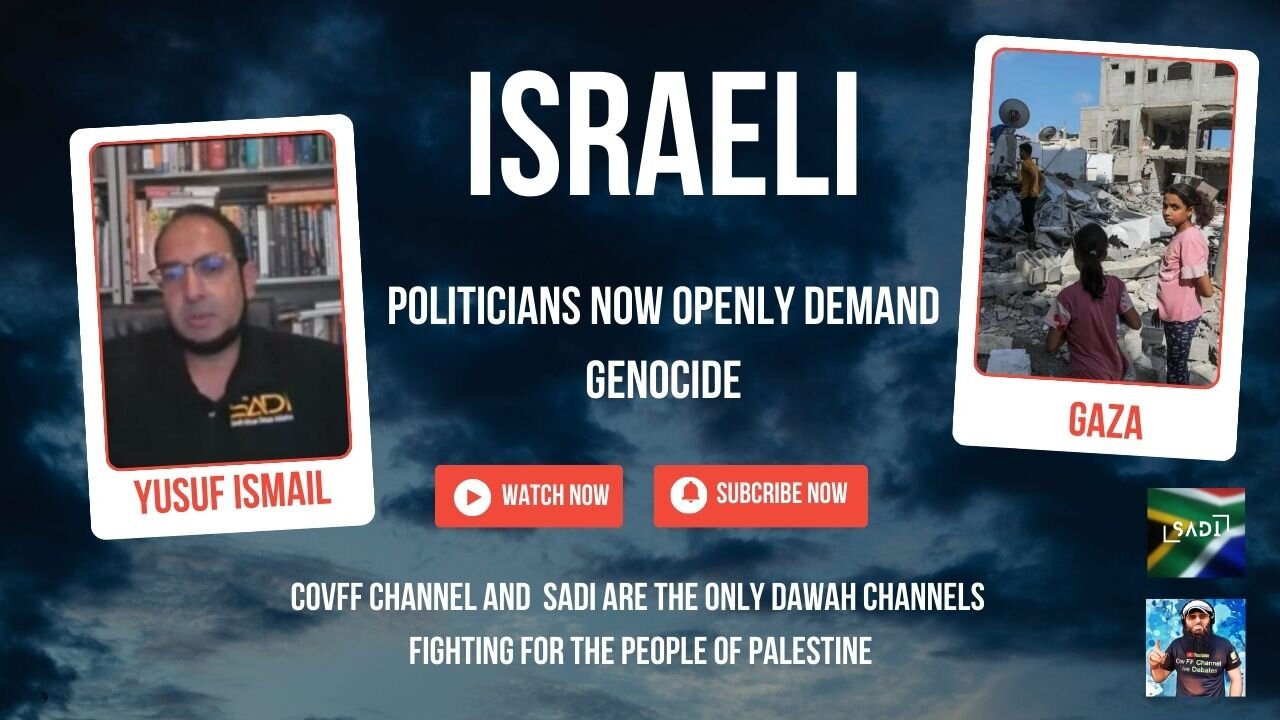 ISRAELI POLITICIANS NOW OPENLY DEMAND GENOCIDE.