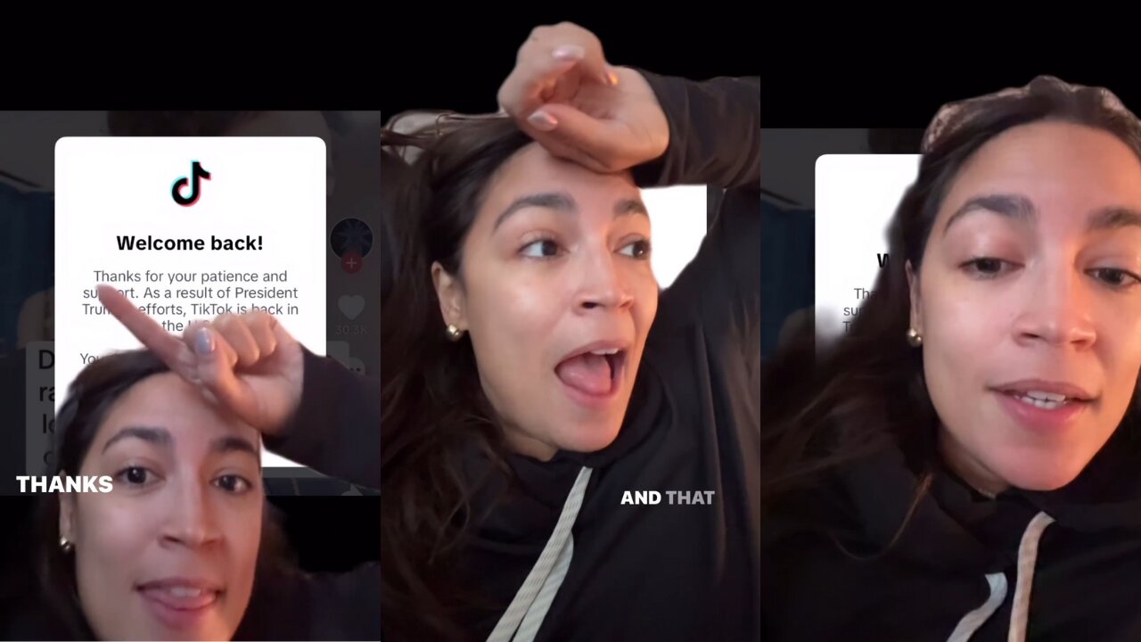 AOC Says TikTok Thanking 'President Trump' for Helping Restore App is 'A Choice'