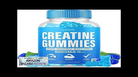 Creatine Gummies Infused with 5g Creatine Monohydrate for Men and Women Strength Review