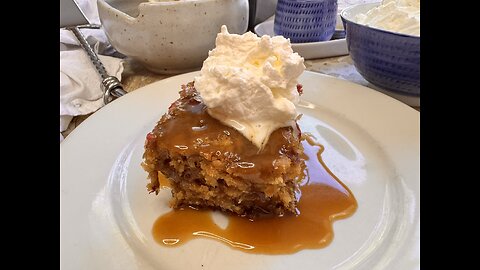 Easy Sticky Toffee Pudding with Cranberries - The Ultimate Comfort Dessert!