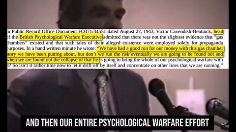 British Psychological warfare Dept made up the LIE that the Germans were “gassing the Jews”- WW2 Historian David Irving