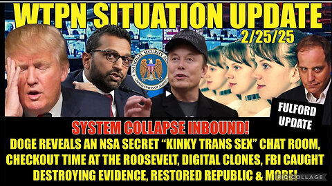 NSA SECRET SEX CHAT REVEALED, FULFORD UPDATE, FBI DESTROYING EVID.,DIGITAL CLONES & MORE.