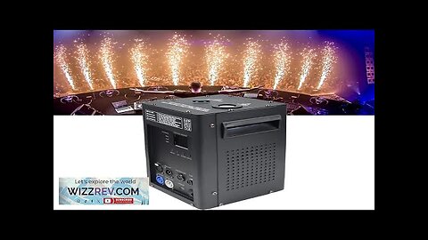 Cold Spark Firework 600W Stage Effect Machine DMX Remote Indoor Outdoor Fountain Review