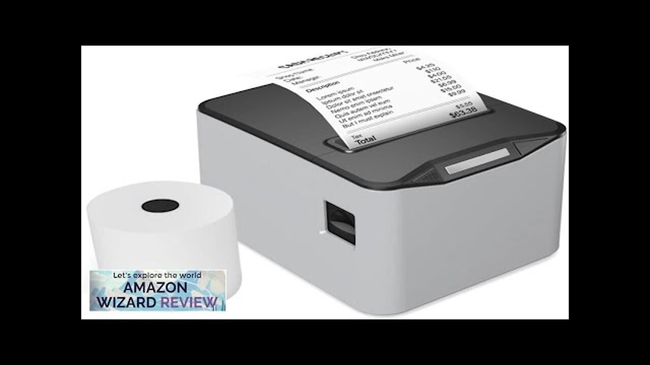 Bisofice Thermal Receipt Printer 80mm Desktop Direct Thermal Printing USB+LAN Connection Review