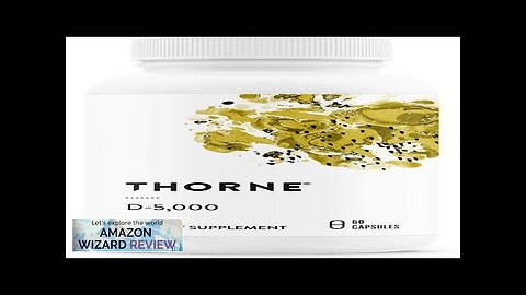 THORNE Vitamin D-5000 Vitamin D3 Supplement Support Healthy Bones Teeth Review