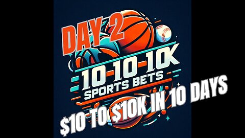 Day 2 of $10k Challenge turning $10 to $10k in 10 Days.