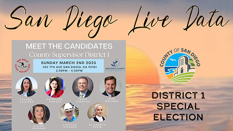 San Diego Live Data - County Supervisor District 1 - 3.2.25 - EOTS