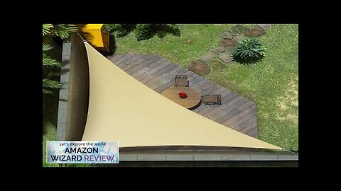 Amgo 10' x 10' x 14' Beige Right Triangle Sun Shade Sail Review