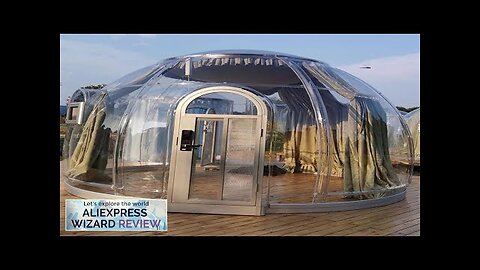 Outdoor luxury beautiful igloo glass transparent dome tent for outdoor dinner party Review