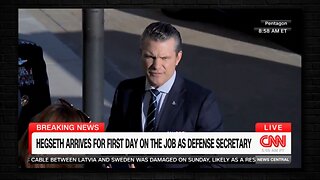 Defense Secretary Hegseth Shows Up For His First Day of Work at the Pentagon | Drew Berquist