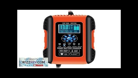 Smart Fully Automatic Touch Screen Digital Display Car Battery Charger 12V/24V 10A Review